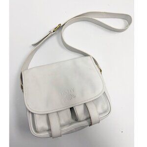 DKNY Vintage Genie Leather Crossbody Bag White